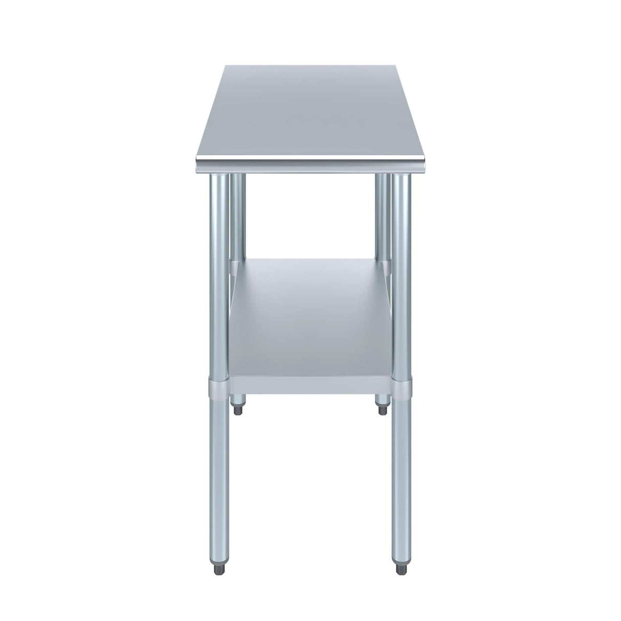 AmGood 30 in. x 18 in. Stainless Steel Work Table | Metal Kitchen Food Prep Table | NSF