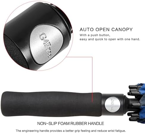 G4Free 47/54/62/68 Inch Automatic Open Golf Umbrella Oversize Extra Large Double Canopy Vented Windproof Waterproof Stick Umbrellas