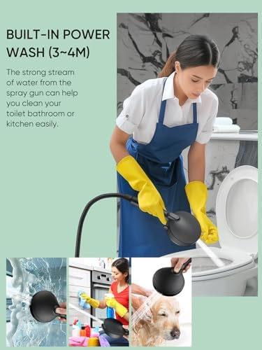 Cobbe Filtered Shower Head with Handheld, High Pressure 7-mode Showerhead with Filters for Hard Water - Remove Chlorine - Reduces Dry Itchy Skin, Patented Paddle Shift Design, Black