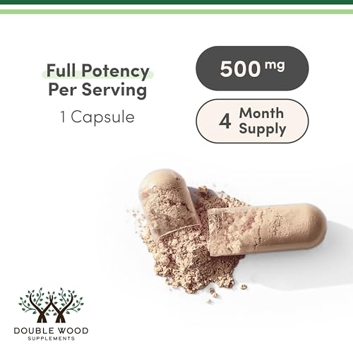 Turkesterone Supplement 500mg, 120 Capsules (Ajuga Turkestanica Extract Std. to 10% Turkesterone) Similar to Ecdysterone for Men's Health Support (Manufactured and Tested in The USA) by Double Wood