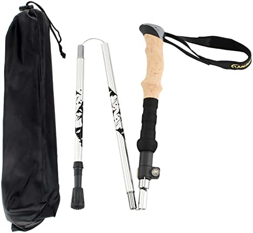 Aluminum Collapsible Ultralight Travel Trekking Hiking Pole for Men and Women