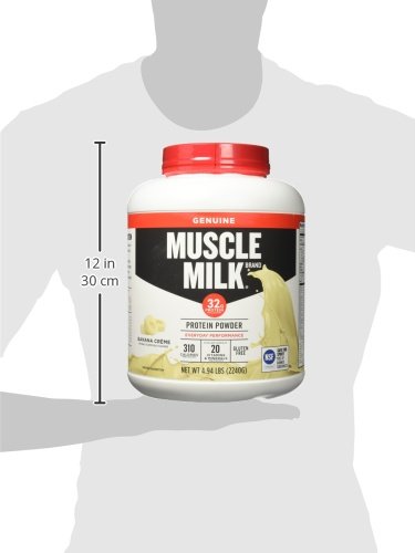 Muscle Milk Genuine Protein Powder, Banana Crème, 32g Protein, 4.94 Pound, 32 Servings