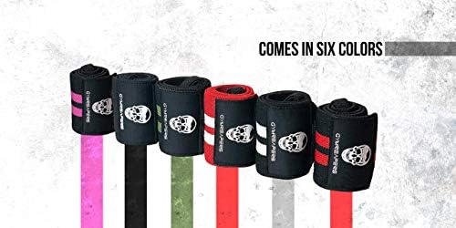 Gymreapers Weightlifting Wrist Wraps (IPF Approved) 18" Professional Quality Wrist Support with Heavy Duty Thumb Loop - Best Wrap for Powerlifting Competition, Strength Training, Bodybuilding