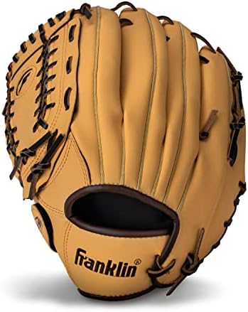 Franklin Sports Baseball + Softball Gloves - Field Master Adult + Youth Baseball + Softball Gloves - Right Hand + Left Hand Gloves - Infield + Outfield Mitts - Multiple Sizes + Colors