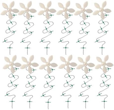 DrainWig Shower Drain Hair Catcher – Disposable White Flower (12-Pack) – No-Touch Hair Removal for Flat Shower Drains – As Seen on Shark Tank