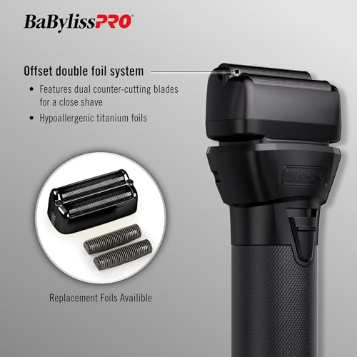 BaBylissPRO FXONE BLACKFX All Metal Double Foil Shaver