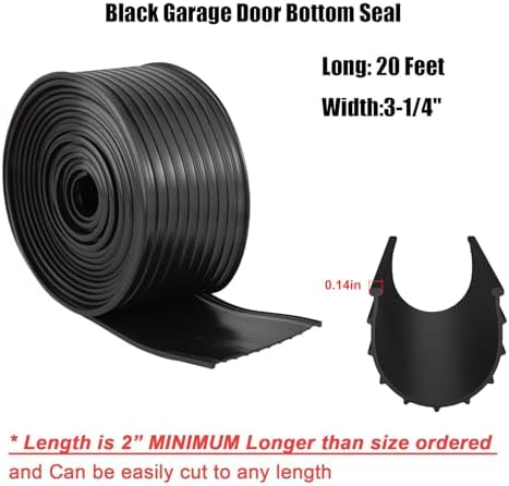 Replacement Wayne Dalton Garage Door Bottom Weather Seal 154448 (20 feet)