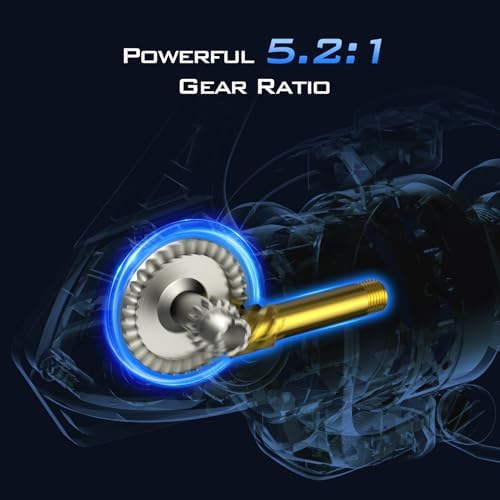 KastKing Centron & Centron Lite Spinning Reels, Freshwater and Saltwater Spinning Fishing Reel, Up to 17.5Lbs Max Drag, 5.2:1 Gear Ratio, Ultra Smooth Powerful, CNC Aluminum Spool, 9+1 BB Light Weight