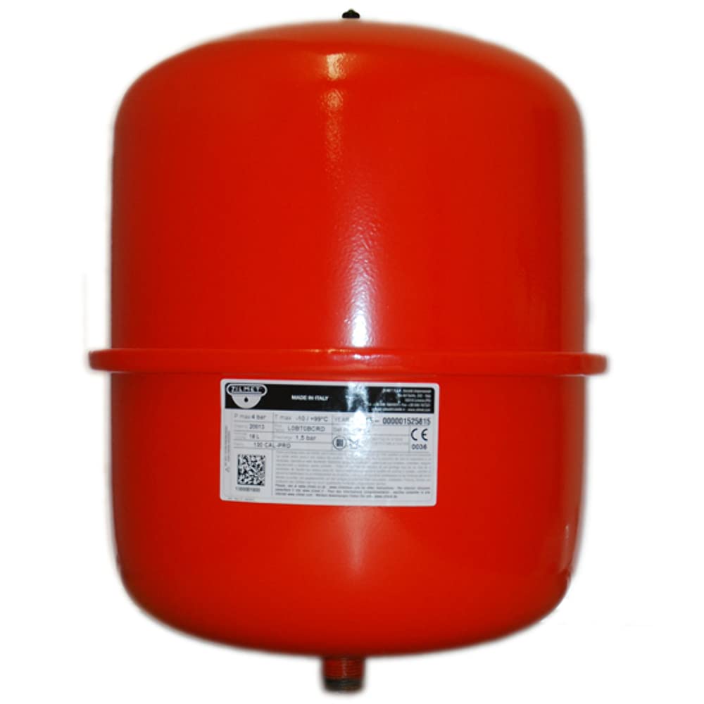 Zilmet - 18 Litre Red Heating Expansion Vessel & Sealed System Kit Z1-301018 (Amazon)