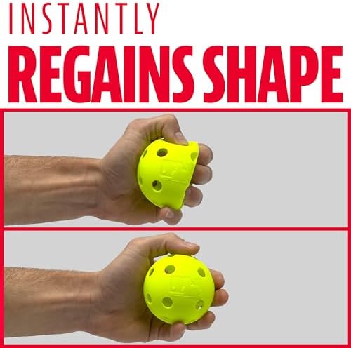 Franklin Sports Indestruct-A-Ball Plastic Batting Practice Baseballs, Softballs + Golf Balls - Training Packs