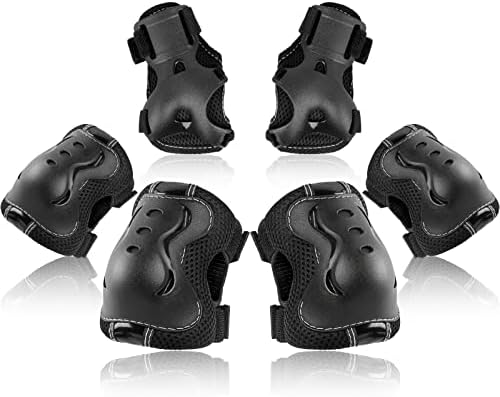 BOSONER Kids/Youth Knee Pad Elbow Pads Guards Protective Gear Set for Roller Skates Cycling BMX Bike Skateboard Inline Skatings Scooter Riding Sports