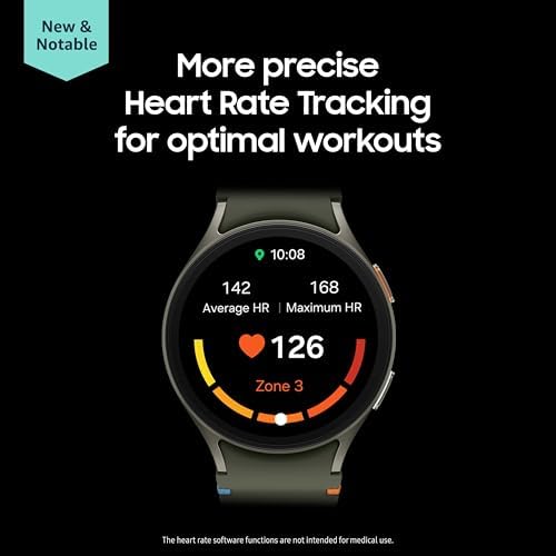 SAMSUNG Galaxy Watch 7 40mm LTE AI Smartwatch w/Energy Score, Wellness Tips, Heart Rate Tracking, Sleep Monitor, Fitness Tracker, 2024, Cream (Renewed)