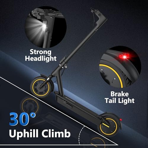 Electric Scooter for Adults, 8.5"/10" Tires, 19/22Mph, 350W/500W Motor, 21-28 Miles Range, Folding E-Scooter with Dual Suspension,APP(V1/SPRO/MAX/PRO)