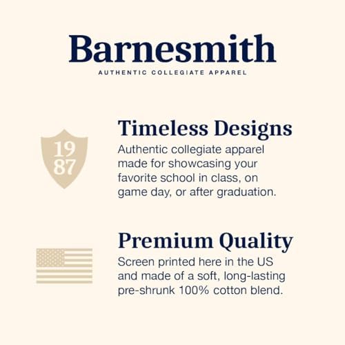 Barnesmith Short Sleeve T-Shirt with Classic Arch Logo, Adult Unisex