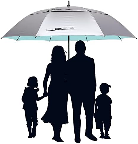 G4Free 47/54/62/68 Inch UV Protection Golf Umbrella Auto Open Vented Double Canopy Oversize Extra Large Windproof Sun Rain Umbrellas