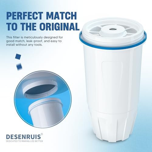 Upgraded Water Filter Replacement for Zero Pitcher and Dispenser ZR-001 ZR-004 ZP-006 ZR-017, Multi-Stage Filter System, Effectively Reducing Lead, Chromium, PFOA, and PFOS, Pack of 2, By DESENRUIS