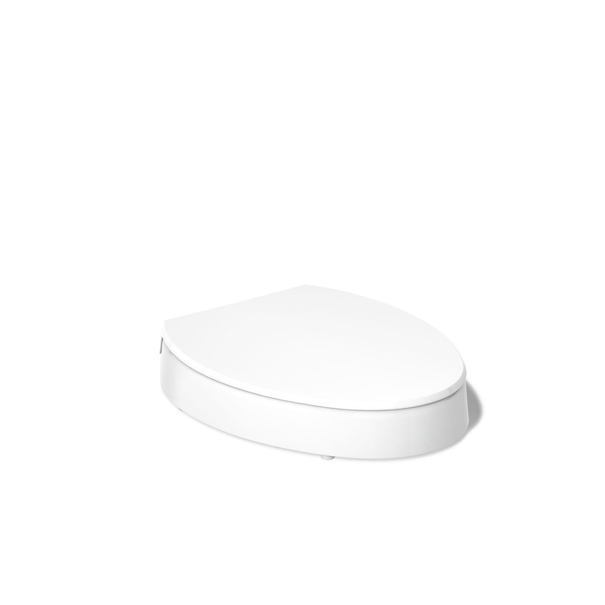 KOHLER 25875-0 Hyten 3" Height, Elevated Soft Close Elongated Toilet Seat, Contoured Seat with Grip-Tight Bumpers, Quick-Attach Hardware, No Slam Toilet Seat, White