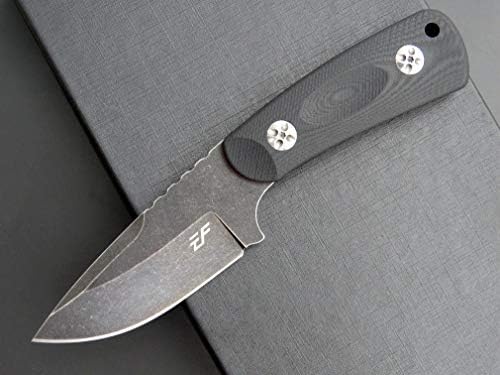 Eafengrow EF121 EDC Fixed Blade Knife D2 Blade Steel G10 Handle with Kydex Sheaths for Outdoor Activities Camping