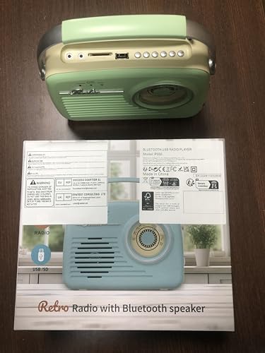 Small Radios Portable AM FM, Vintage Transistor Radio with Bluetooth, Battery Operated and Plug in Wall Retro Radio for Home/Outdoor, Large Dial Easy to Use, Christmas Seniors Gifts