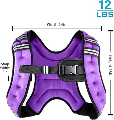 Weighted Vest Weight Vest for Men Women Kids Weights Included, Body Weight Vests Adjustable for Running, Training Workout, Jogging, Walking