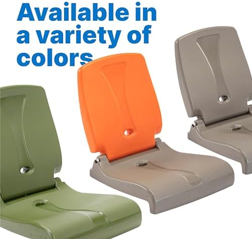 Step2 Folding Flip Seat, Lightweight Portable Outdoor Chair for Poolside, Camping, Beach, Boats, Tailgates, Durable Ground Chair with Back Support for Adults, Brown