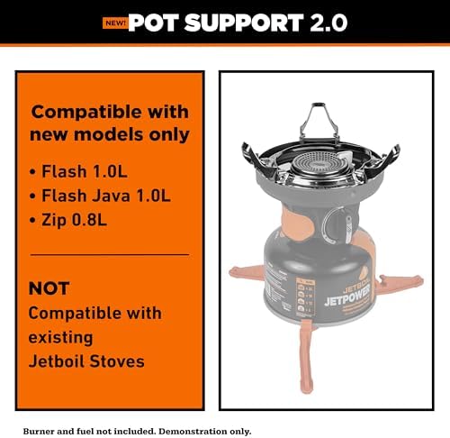 Jetboil Pot Support 2.0 with Foldable Arms for 2025 Jetboil Camp Stove Models, New for 2025