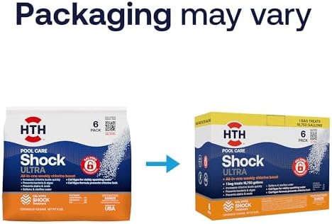 HTH 52040B Swimming Pool Care Shock Ultra, Swimming Pool Chemical, Cal Hypo Formula, 1lb (6 Pack)