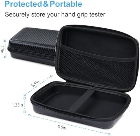 Handeful Grip Strength Tester Trainer - Dynamometer Handgrip Measurer Meter, Handheld Strengthener Exerciser for Sports, School, and Home Use (198Lbs / 90Kgs)