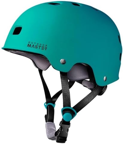 OutdoorMaster Skateboard Cycling Helmet - Two Removable Liners Ventilation Multi-Sport Scooter Roller Skate Inline Skating Rollerblading for Kids, Youth & Adults