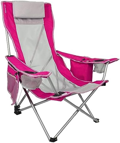 Kijaro Beach Sling Chair with Cooler Pocket - Various Fun Colors & Patterns - Perfect Beach Folding Chair and Camping Chair - Includes a Detachable Pillow