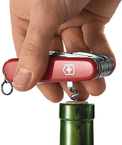 Victorinox Spartan Swiss Army Knife, 12 Functions, Swiss Made Pocket Knife with Corkscrew, Can Opener and Screwdriver - White