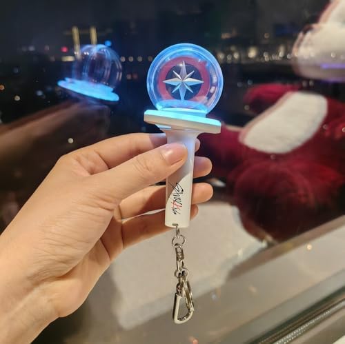 Kpop Stray Kids Light Stick Ver 2 Keychain Concert Fan Gift SKZ Goods Light Stick Color and Speed Adjustable Includes 15 Modes