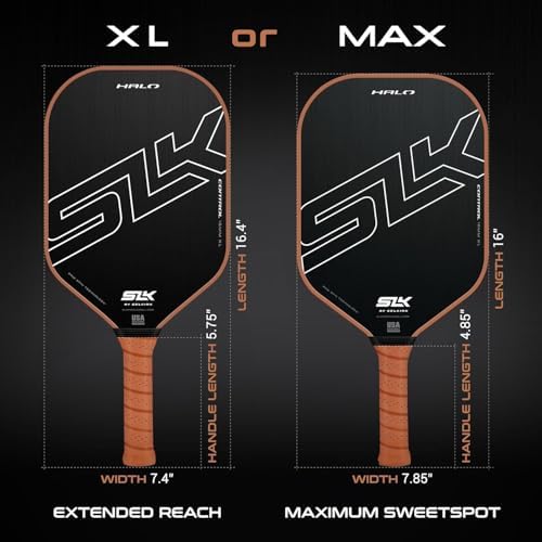 Selkirk Sport SLK Halo Raw Carbon Fiber Pickleball Paddle | Designed in The USA | Choose from The T700 Raw Carbon Fiber Power, The 18k Ultraweave Control, or The Kevlar Linkweave Thermoformed Pro