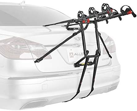Allen Sports Premier 3-Bike Trunk Rack, Model S103 (Black and red)