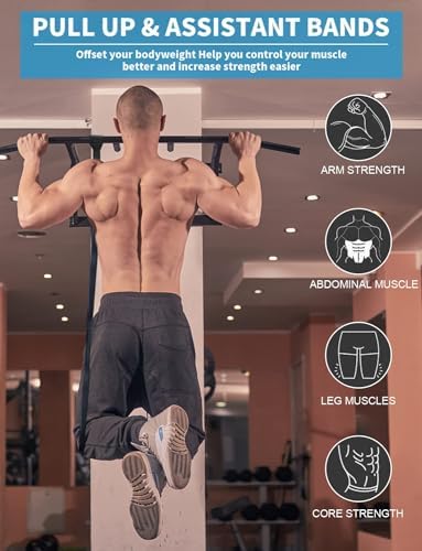 Pull Up Bands, Resistance Bands, Pull Up Assistance Bands Set for Men & Women, Exercise Workout Bands for Working Out, Body Stretching, Physical Therapy, Muscle Training