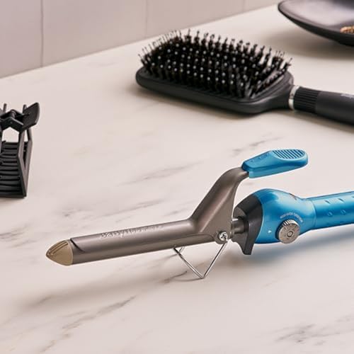 BaBylissPRO Nano Titanium Spring Curling Iron, 3/4" Professional Spring Hair Curler for Long Lasting Curls & All Hair Types