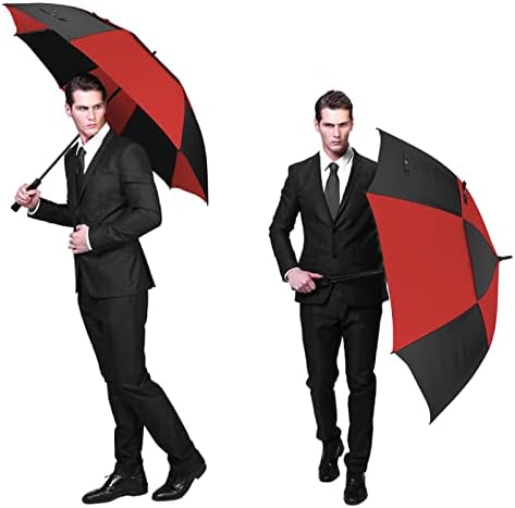 G4Free 47/54/62/68 Inch Automatic Open Golf Umbrella Oversize Extra Large Double Canopy Vented Windproof Waterproof Stick Umbrellas