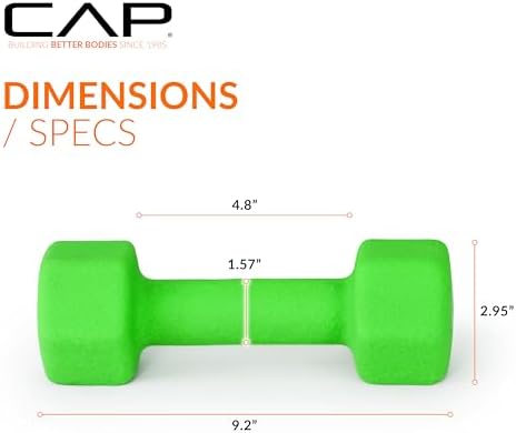 CAP Barbell Neoprene Dumbbell Weights Pairs & Sets | Multiple Colors