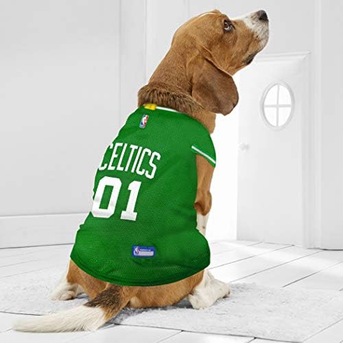 Pets First NBA BOSTON CELTICS DOG Jersey, Medium - Tank Top Basketball Pet Jersey