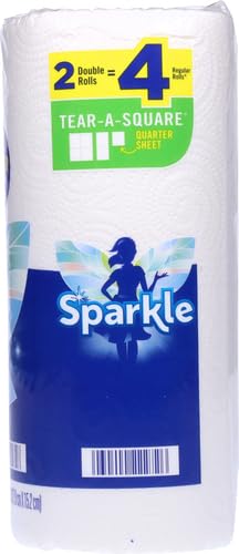 Sparkle Pick-A-Size Paper Towels, 24 Double Rolls = 48 Regular Rolls, Everyday Value Paper Towel with Full and Half Sheets