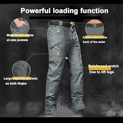 Flexcamo - Tactical Waterproof Pants, Flex Camo Cargo Pants for Men, Mens Tactical Hiking Pants