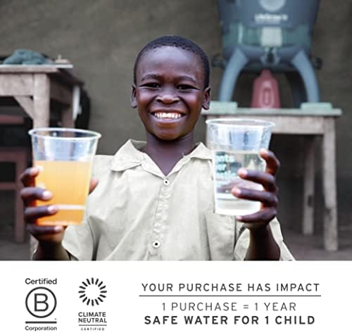 LifeStraw Go Series – BPA-Free Water Filter Bottle for Travel and Everyday use removes Bacteria, parasites and microplastics, Improves Taste, 22oz; Clear