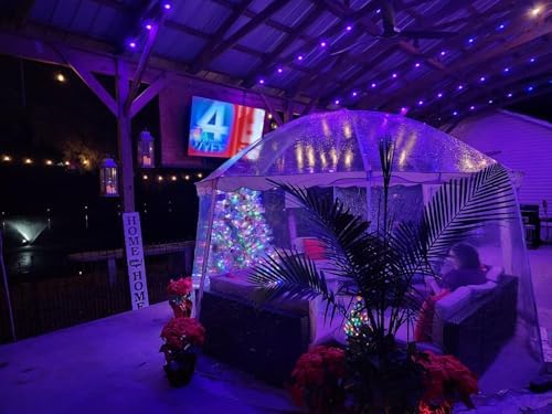 VEVOR Upgraded Pop up Bubble Tent for 8-10 People - Need Simple Assembly - 12x11.1ft Outdoor Clear Bubble Tent Dome, Weatherproof Clear Tent Shelter for Soccer, Football, Softball, Events, and Parades