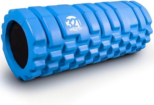 321 STRONG Foam Roller - Medium Density Deep Tissue Massager for Muscle Massage and Myofascial Trigger Point Release, with 4K eBook