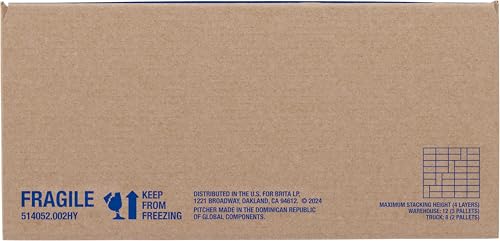 Brita Small 6 Cup Water Filter Pitcher, 1 BritaPlus Filter, Metro, Black (Package May Vary)