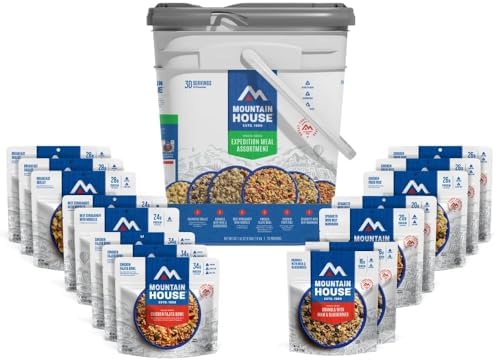 Mountain House Expedition Bucket | Freeze Dried Backpacking & Camping Food | 30 Servings, New! Classic Buccket