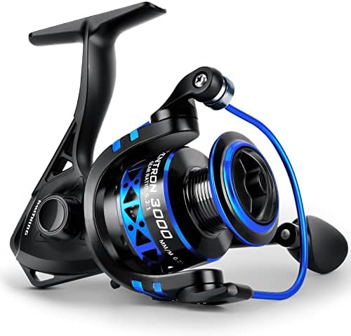 KastKing Centron & Centron Lite Spinning Reels, Freshwater and Saltwater Spinning Fishing Reel, Up to 17.5Lbs Max Drag, 5.2:1 Gear Ratio, Ultra Smooth Powerful, CNC Aluminum Spool, 9+1 BB Light Weight