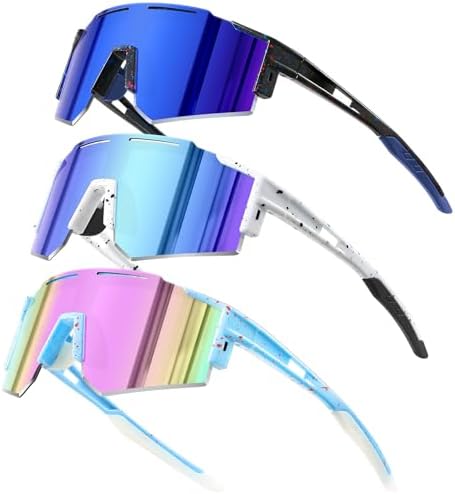 5PACK Polarized Kids sunglasses Youth Softball Cycling Sports Sun Glasses Boys Girls UV400 Protection Goggles