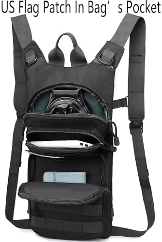 ATBP Insulated Water Hydration Pack Bag with 3L TPU Bladder Tactical Molle Hydration Backpack for Hiking Cycling Running