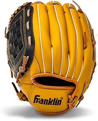 Franklin Sports Baseball + Softball Gloves - Field Master Adult + Youth Baseball + Softball Gloves - Right Hand + Left Hand Gloves - Infield + Outfield Mitts - Multiple Sizes + Colors